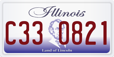 IL license plate C330821