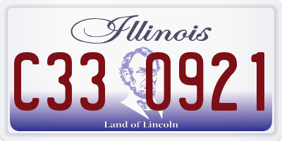IL license plate C330921