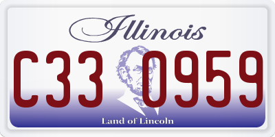 IL license plate C330959