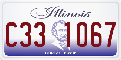 IL license plate C331067