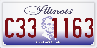 IL license plate C331163