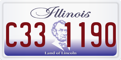 IL license plate C331190
