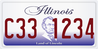 IL license plate C331234