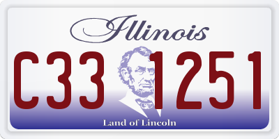 IL license plate C331251