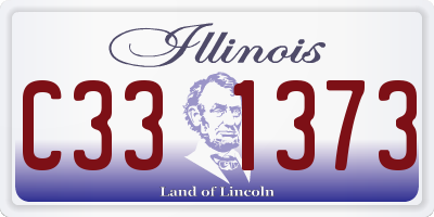 IL license plate C331373