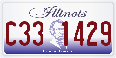 IL license plate C331429