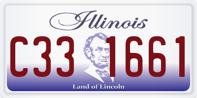 IL license plate C331661
