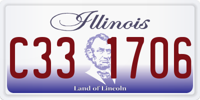 IL license plate C331706