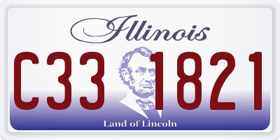 IL license plate C331821