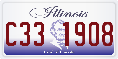 IL license plate C331908