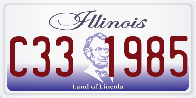 IL license plate C331985
