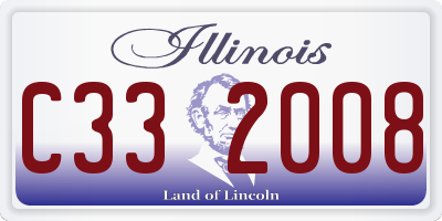 IL license plate C332008