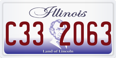 IL license plate C332063