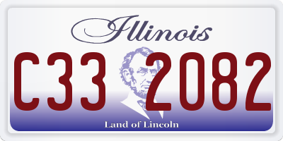 IL license plate C332082