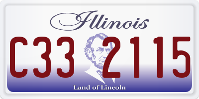 IL license plate C332115