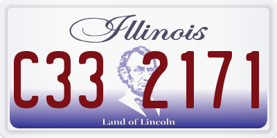 IL license plate C332171