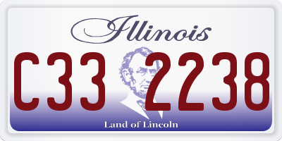 IL license plate C332238