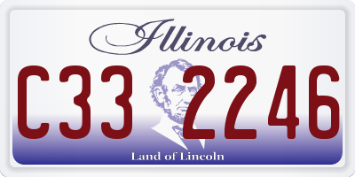 IL license plate C332246