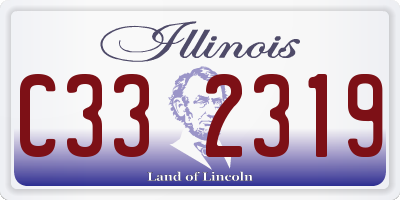 IL license plate C332319