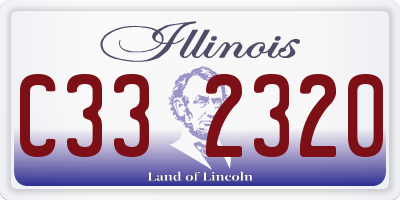 IL license plate C332320