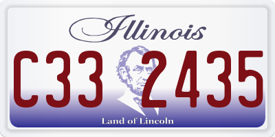 IL license plate C332435