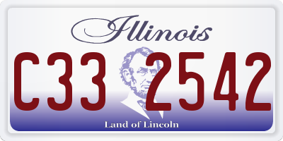 IL license plate C332542