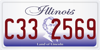 IL license plate C332569