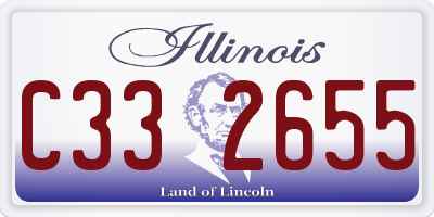 IL license plate C332655