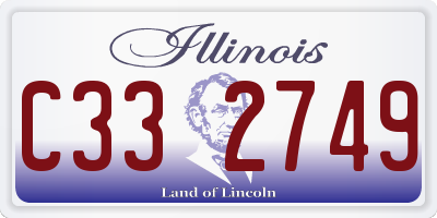 IL license plate C332749