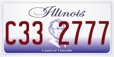 IL license plate C332777