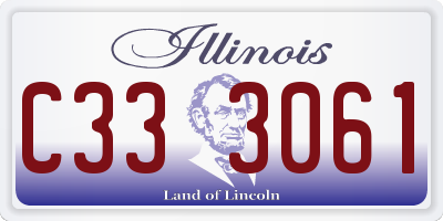 IL license plate C333061