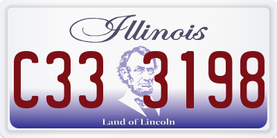 IL license plate C333198