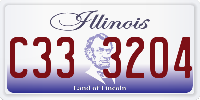IL license plate C333204