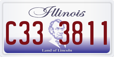 IL license plate C333811