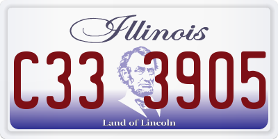 IL license plate C333905