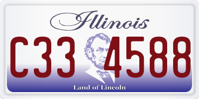 IL license plate C334588
