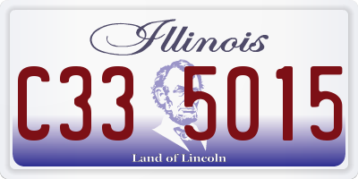 IL license plate C335015
