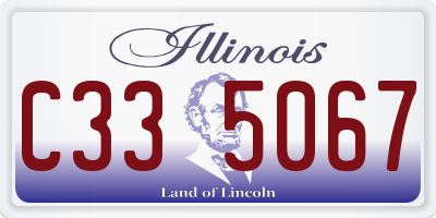 IL license plate C335067