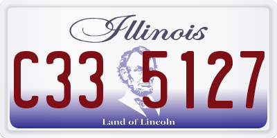 IL license plate C335127