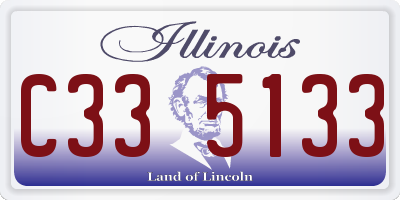 IL license plate C335133