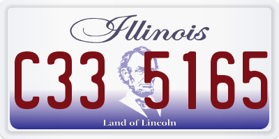 IL license plate C335165