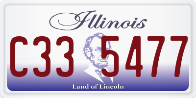 IL license plate C335477