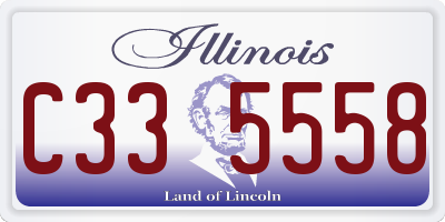 IL license plate C335558