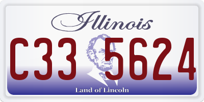 IL license plate C335624