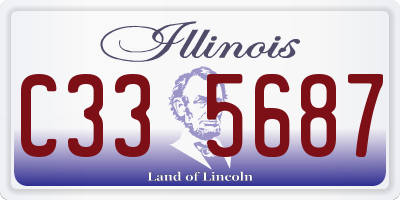 IL license plate C335687