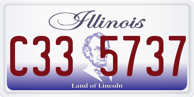 IL license plate C335737