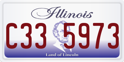 IL license plate C335973