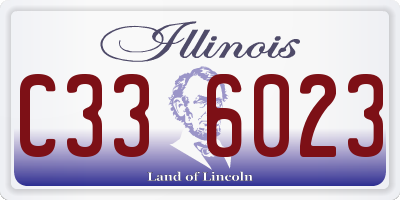 IL license plate C336023