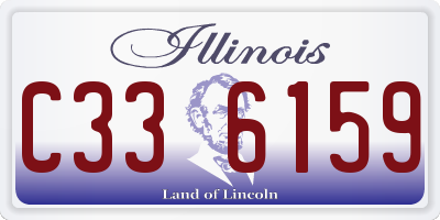 IL license plate C336159