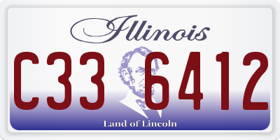 IL license plate C336412